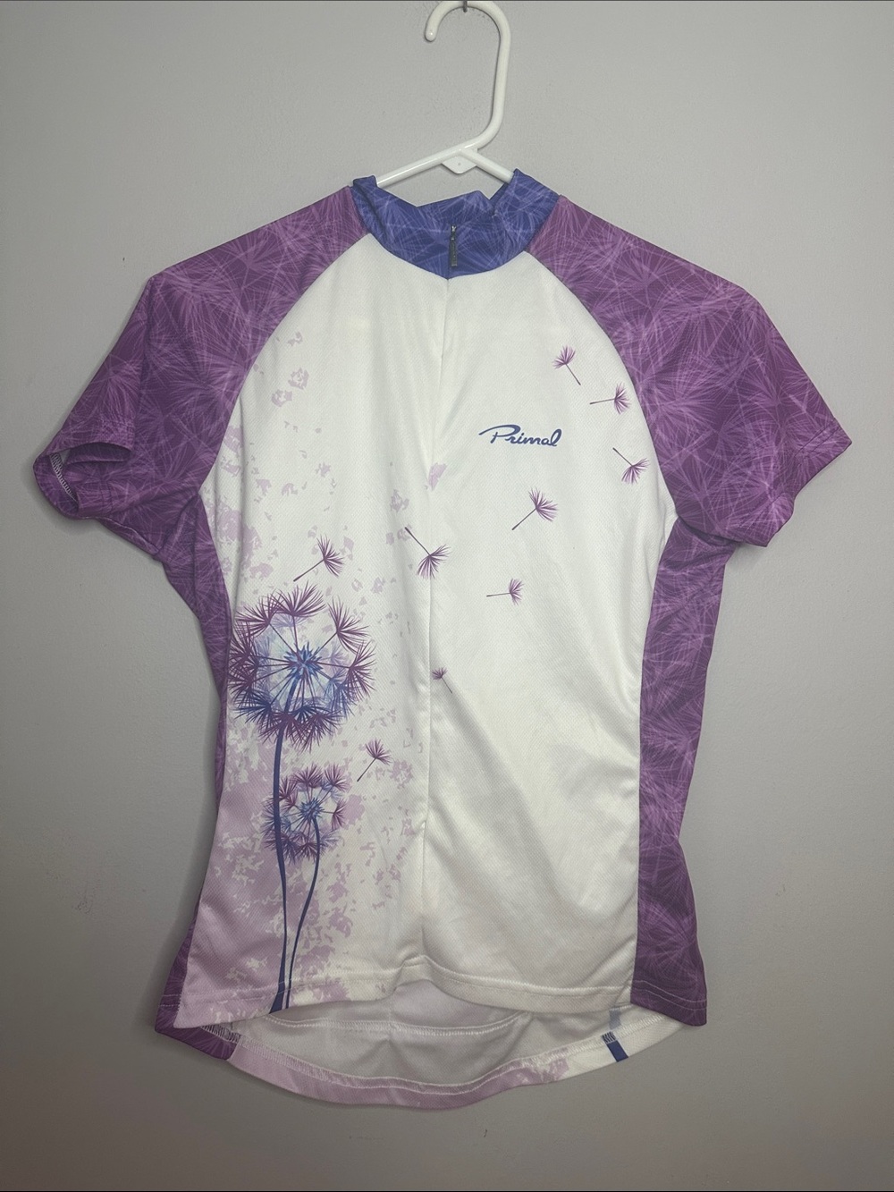 Primal Women's Purple & White Dandelion Cycling Jersey M